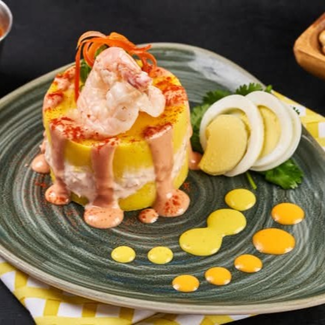 Causa Rellena (Stuffed Layered Potato Dish).