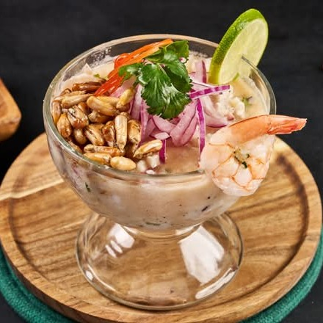 Leche de Tigre (Citrus-Marinated Seafood Cocktail).
