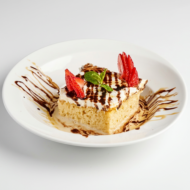 Tres Leches Cake (Three-Milk Cake).