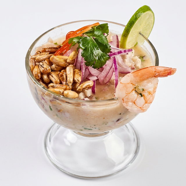 Leche de Tigre (Citrus-Marinated Seafood Cocktail).
