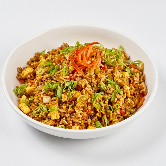 Arroz Chaufa Veggie (Peruvian Vegetable Fried Rice)